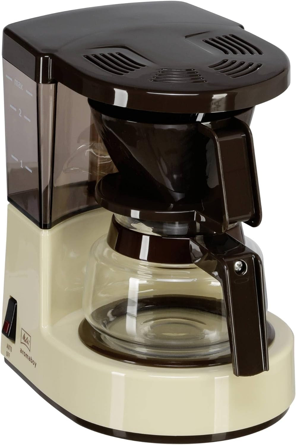 Melitta Aromaboy - petite cafetière avec filtre et carafe en verre, pour jusqu'à 2 tasses de café, noir