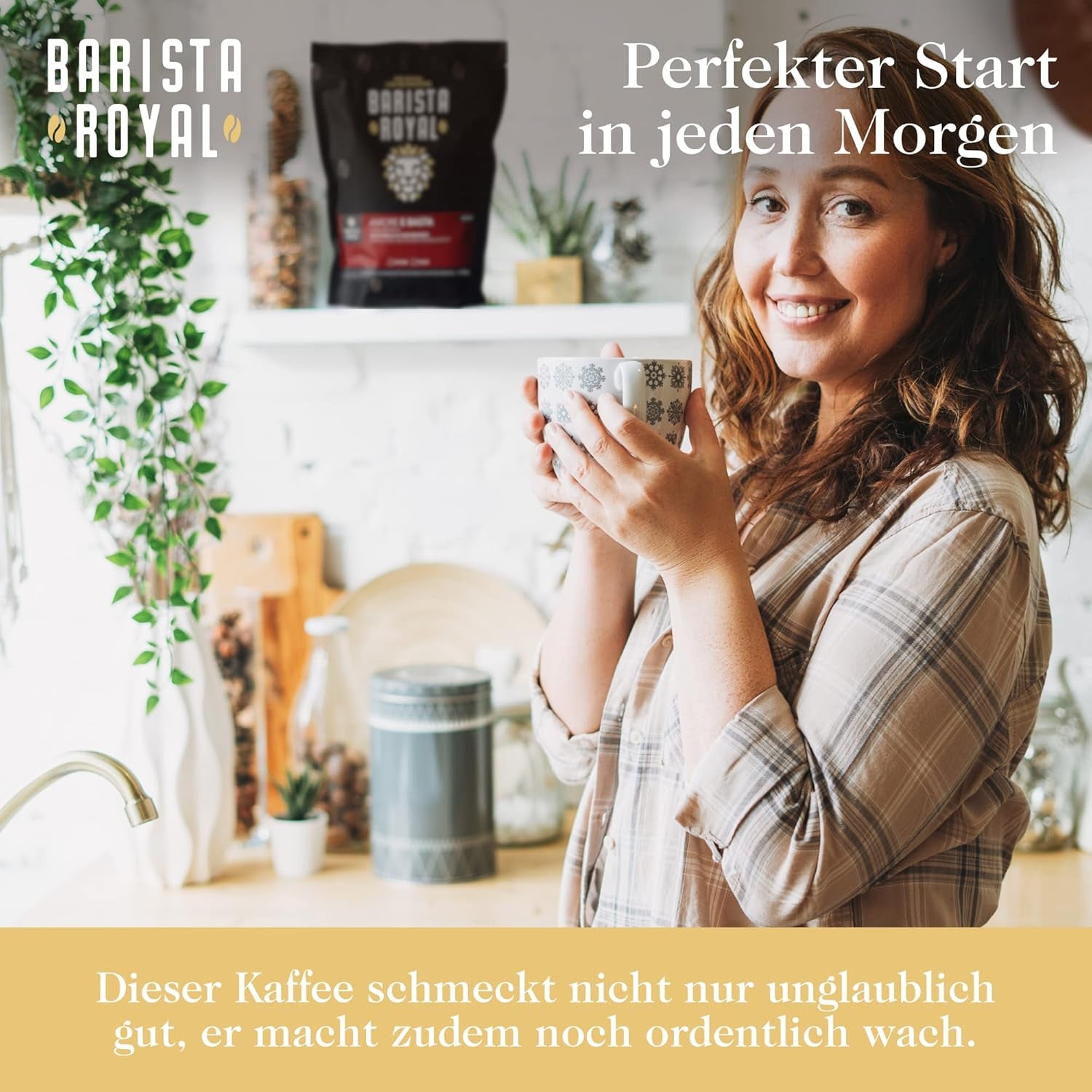 BARISTA ROYAL Espressobohnen 1kg "Amore E Basta Espresso" | Frische Kaffeebohnen direkt gehandelt | 70 % Arabica, 30 % Robusta Espresso ganze Bohnen | Idéal pour les machines entièrement automatiques et Siebträger