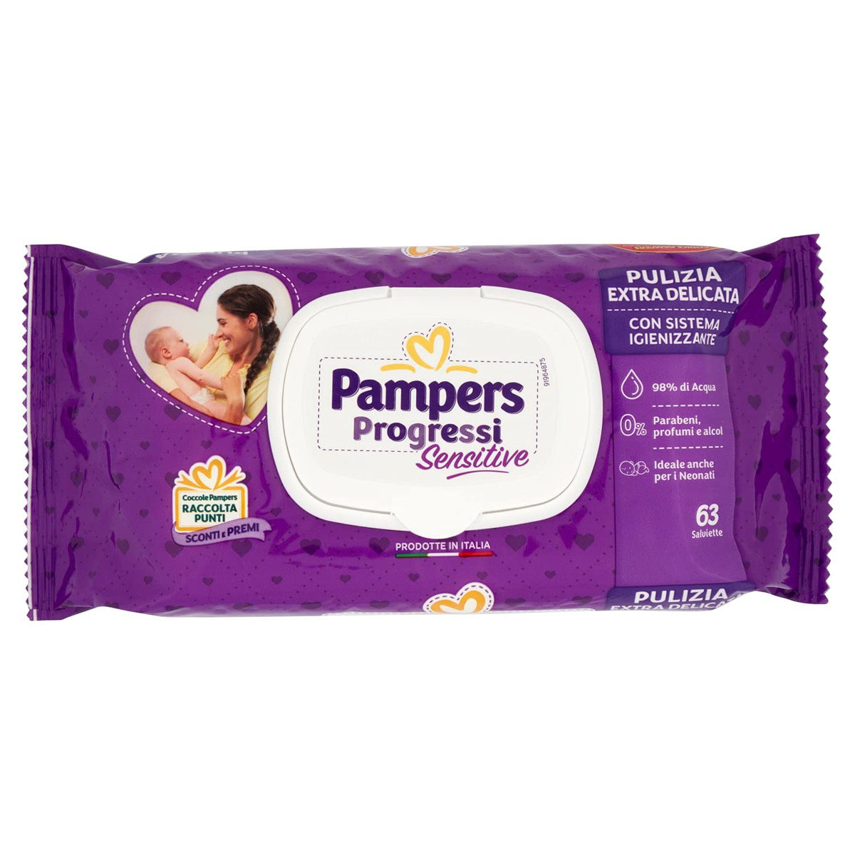 Lingettes humides PAMPERS Sensen, recharge 56