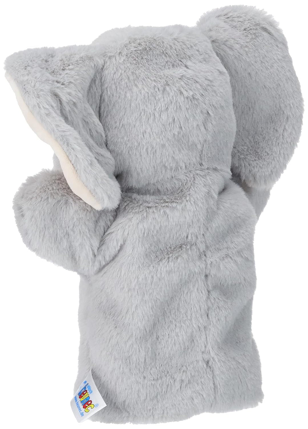 394070 Marionnette éléphant, gris Jouets Bebe Naty Shop