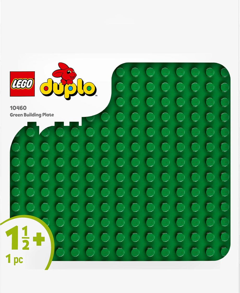 Planche de construction LEGO DUPLO en vert, Jouet de construction pour les tout-petits à partir de 18 mois, Pour exposer des modèles, Permet aux enfants d'âge préscolaire de construire de manière créative et de jouer avec imagination, Jouet éducatif 10460 Jeux de construction Besuche den LEGO-Store