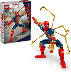 LEGO Marvel Iron Spider-Man Blocs de construction Super-héros Jouet d'action pour enfants à partir de 8 ans Ensemble d'armure pour garçons et filles Modèle à construire Avengers Idée cadeau pour les fans du film Marvel 76298 Ensembles de construction Besuche den LEGO-Store Default Title