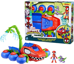 Marvel Spidey et ses super amis Dino Crawler Superhero Playset avec figurines Spidey et Dino et jouet de transport pour 3 ans et plus Figurines d'action Naty Shop