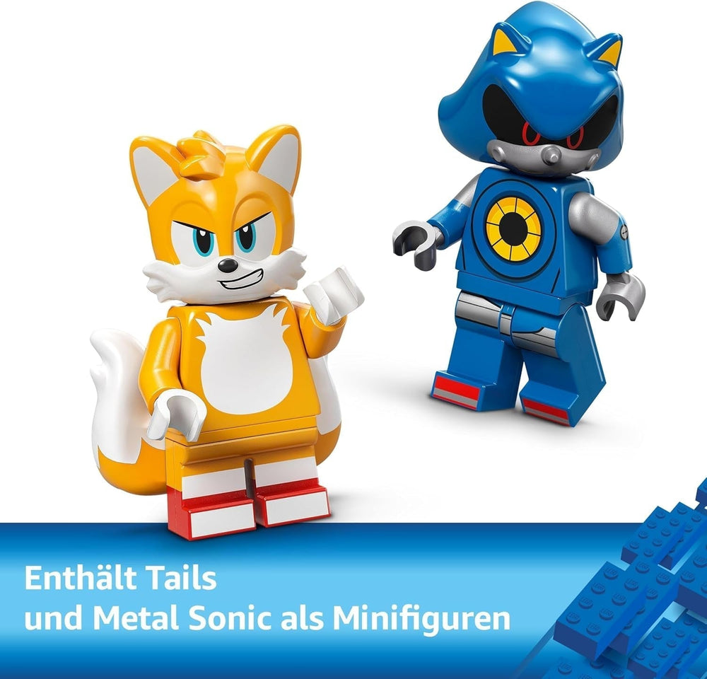 LEGO Sonic le hérisson Cyclone contre. Metal Sonic - Jouet à collectionner Mechs avec 2 figurines de jeux vidéo - Idée cadeau pour les garçons et les filles à partir de 8 ans et les adolescents fans de jeux 77002 Jeux de construction Besuche den LEGO-Store