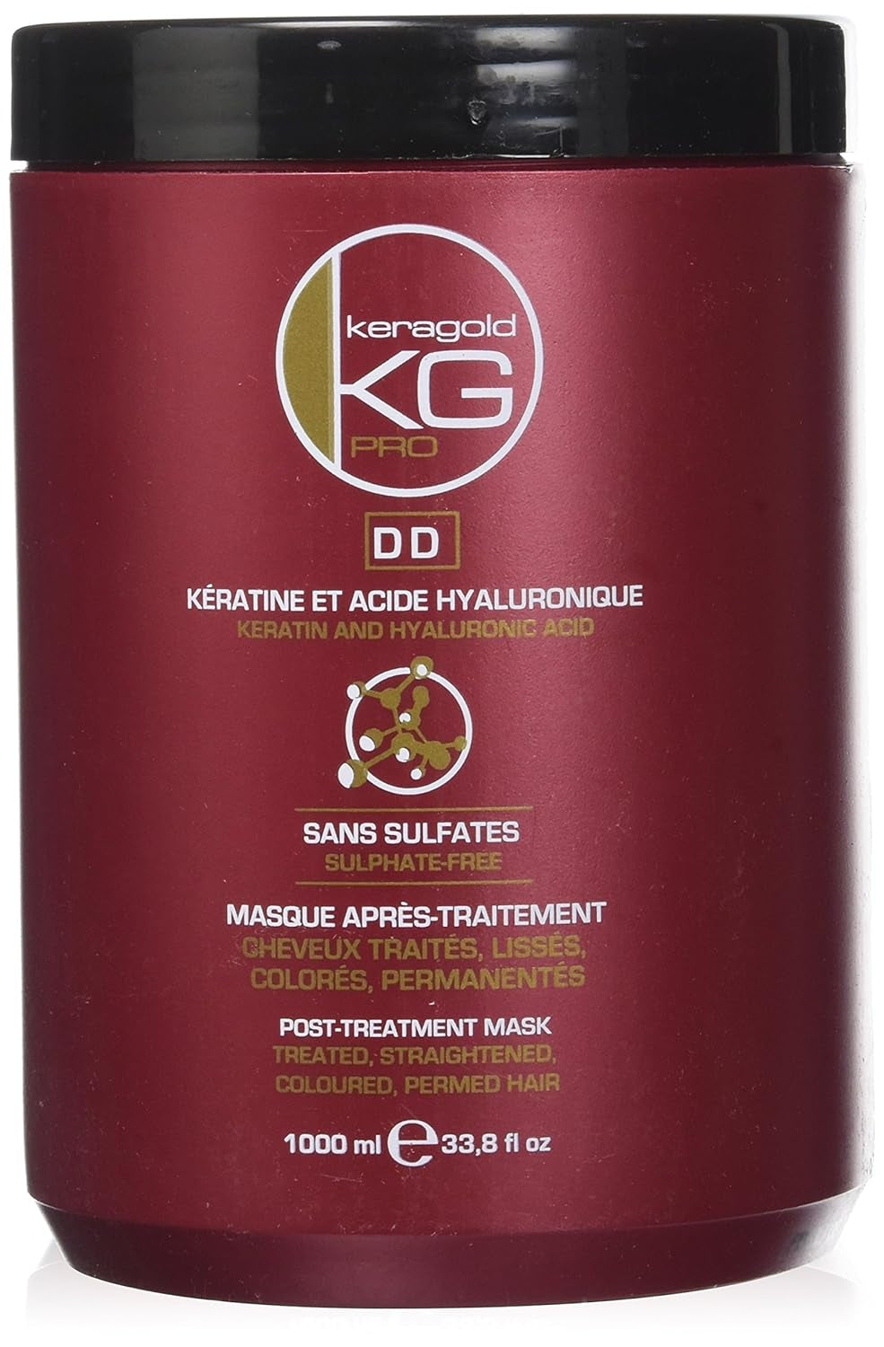 Masque DD sans sulfate, kératine/acide hyaluronique, 1 litre Naty Shop Hair Mask Titre par défaut