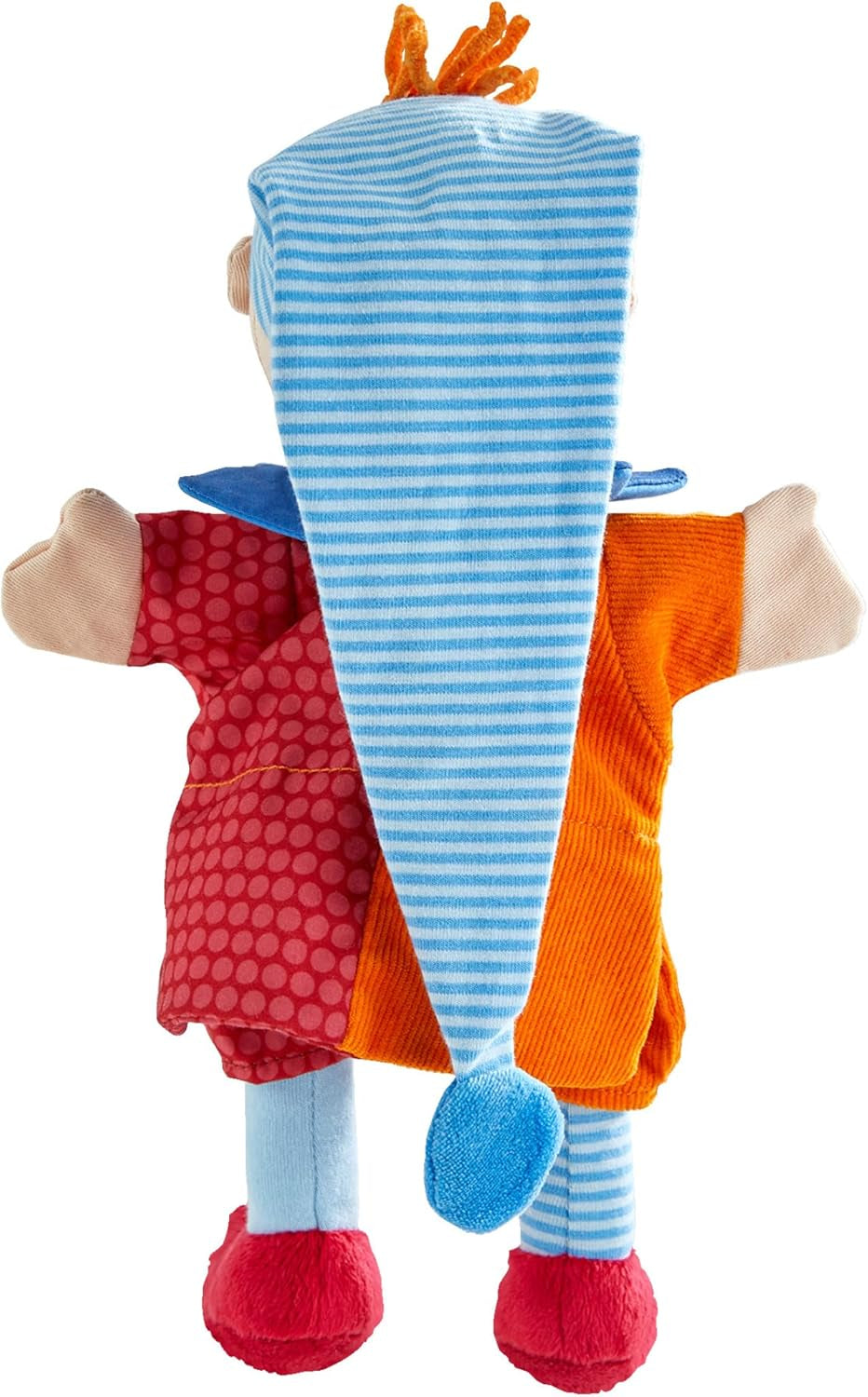 HABA Marionnette Kasper – A partir de 18 mois, Lavable à 30°C, Idéale pour marionnettes et jeux de rôle, théâtre de marionnettes – 2011866001