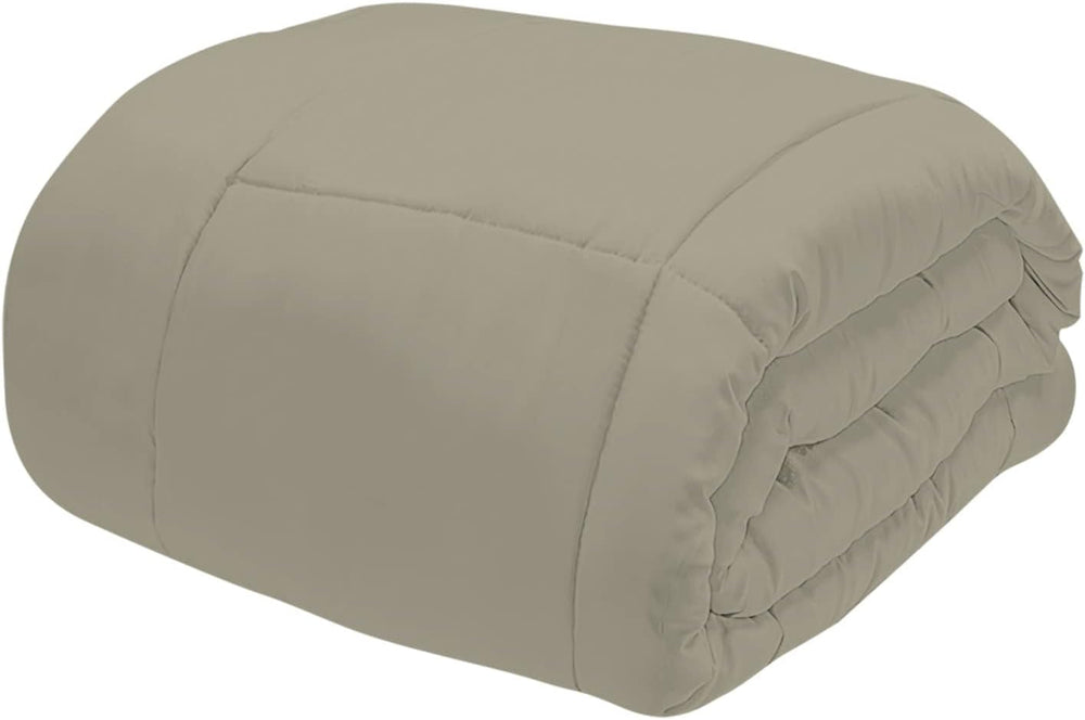 Linge de lit italien, couette d'hiver, taupe/crème, 250X200Cm Couettes et couettes Naty Shop