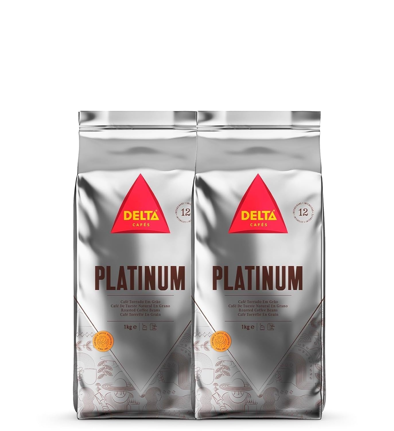 Café en grains Delta Cafés Supérieur, 1 kg de café Naty Shop Platinum