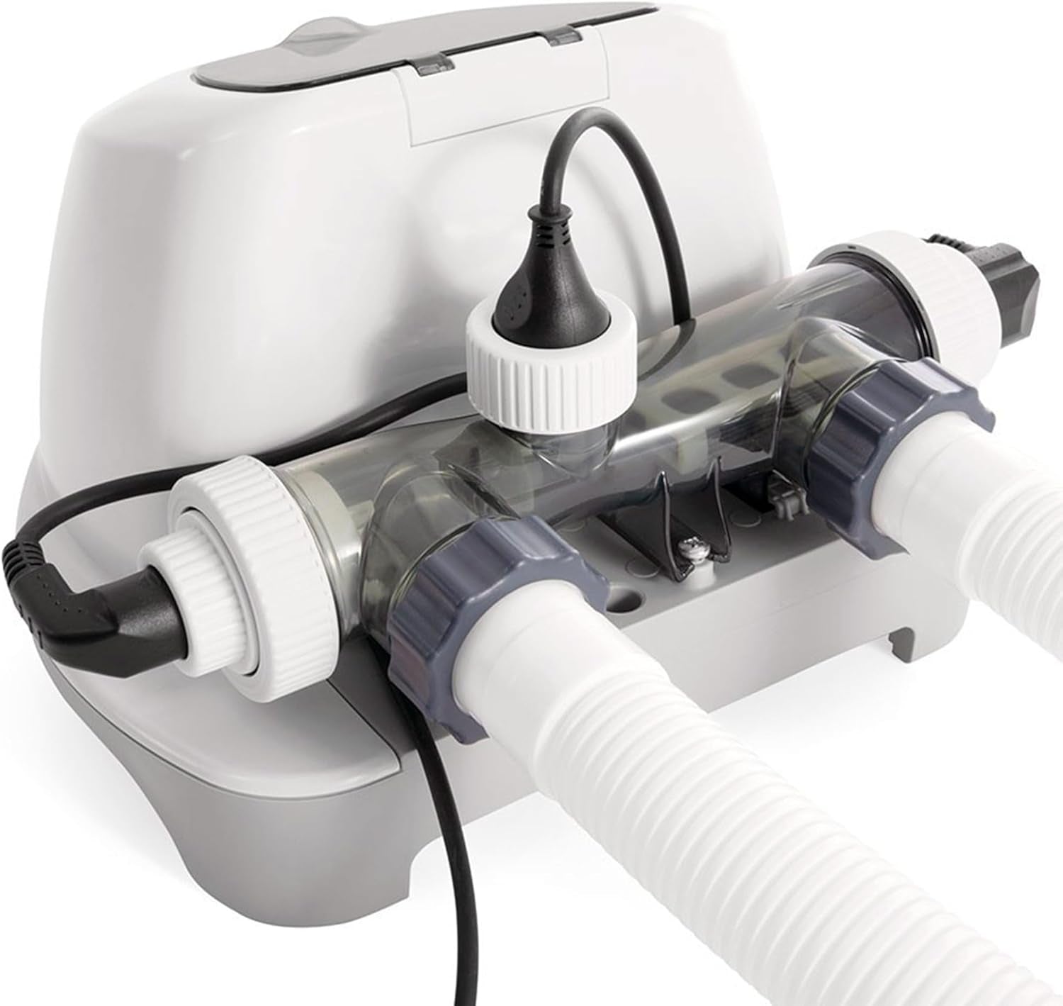 Intex 26668 - Système de filtration d'eau salée Krystal Clear pour pompe de filtration 2650-12112 L/h pour petites piscines jusqu'à 26500 L plastique blanc