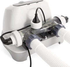 Intex 26668 - Système de filtration d'eau salée Krystal Clear pour pompe de filtration 2650-12112 L/h pour petites piscines jusqu'à 26500 L plastique blanc