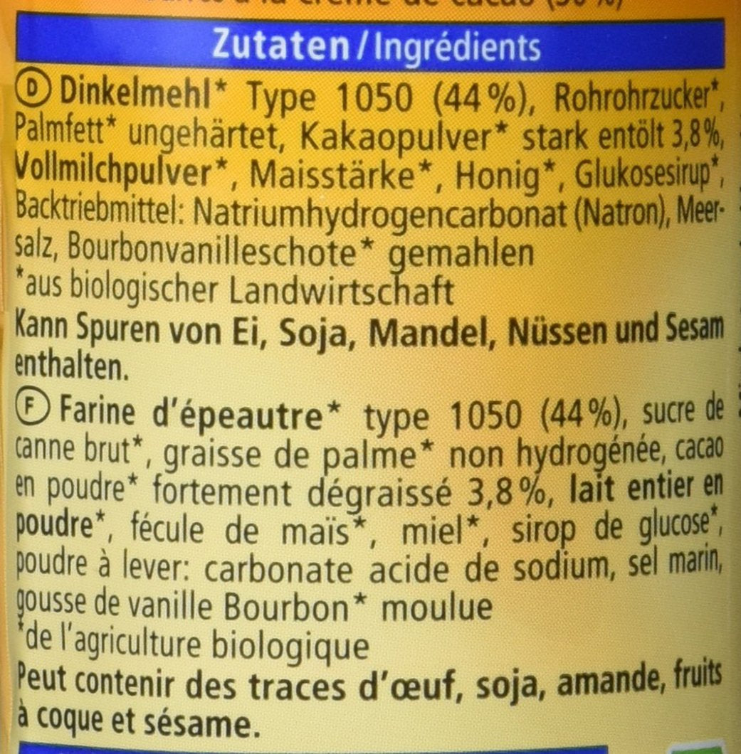 Biscuits doubles à l'épeautre bio, 90g