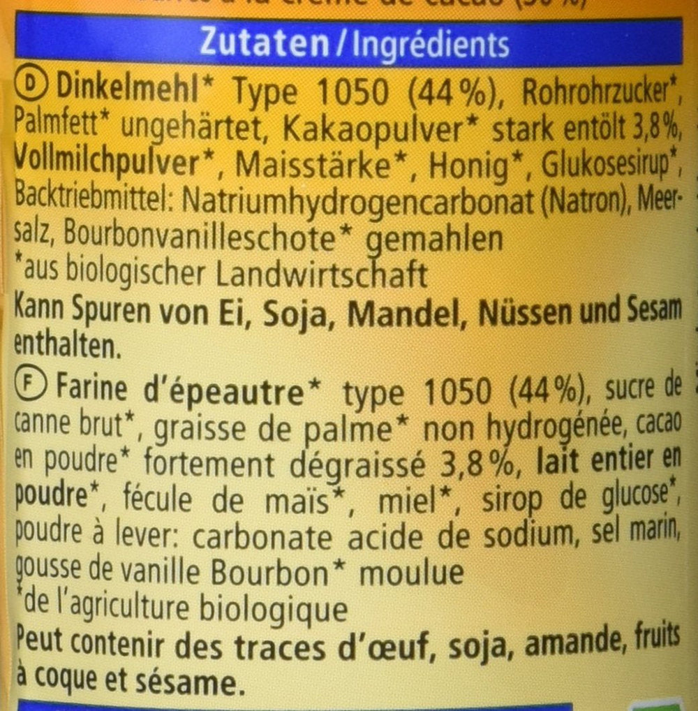 Biscuits doubles à l'épeautre bio, 90g