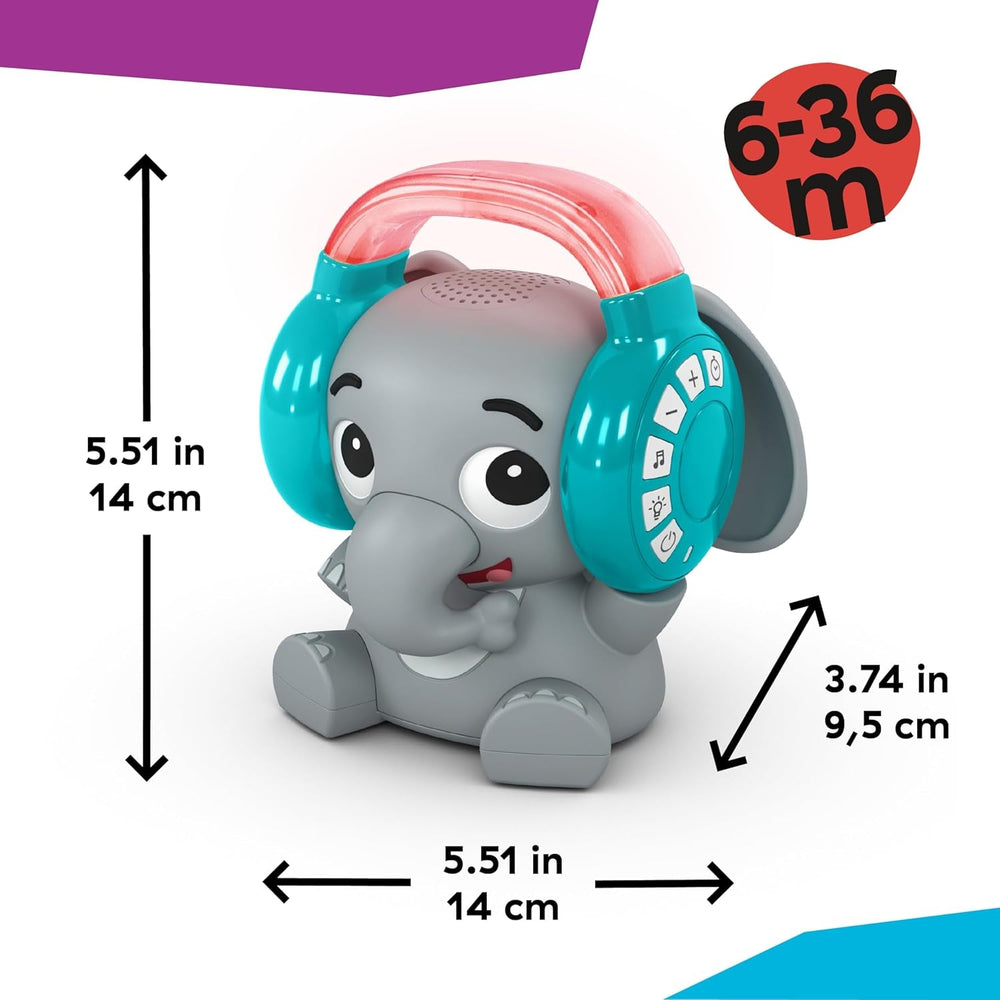 Machine à son Bluetooth Baby Einstein Earl l'éléphant, système musical + veilleuse, jouets bébé à tout-petit Bebe Naty Shop