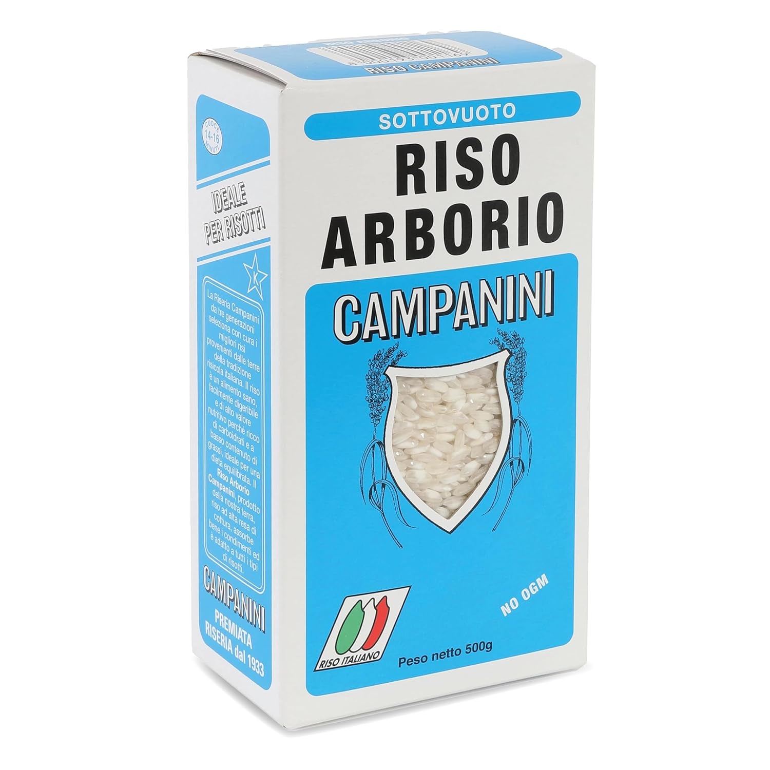 ‎Risera Campanini Risotto 500 g – Risotto italien, Riz Arborio Riso, Risotto crémeux