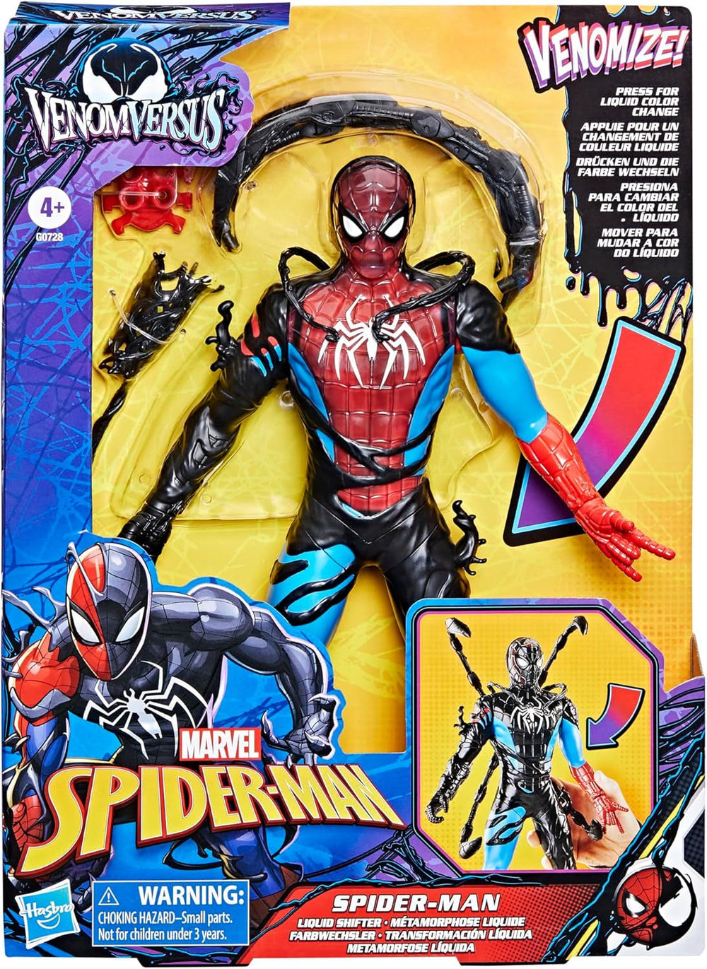 Marvel Spider-Man Venomversus Spider-Man Color Changer Figurine avec Accessoires Figurines Naty Shop
