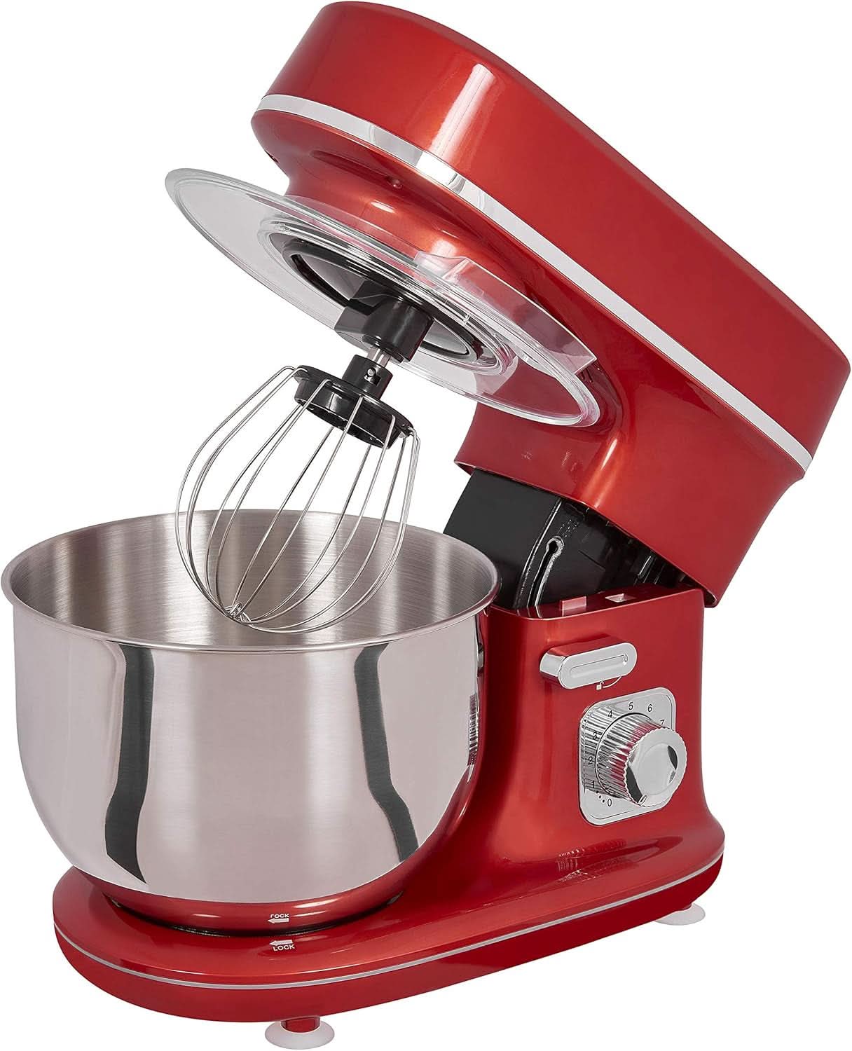 GUTFELS Machine à cuisiner KM 8102 Roi | Machine de cuisine | 1200 watts | Schneebesen | Rührhaken | Knethaken | 10 Étages | Pourriture | 5 L Schüssel Mère et Enfant Naty Shop