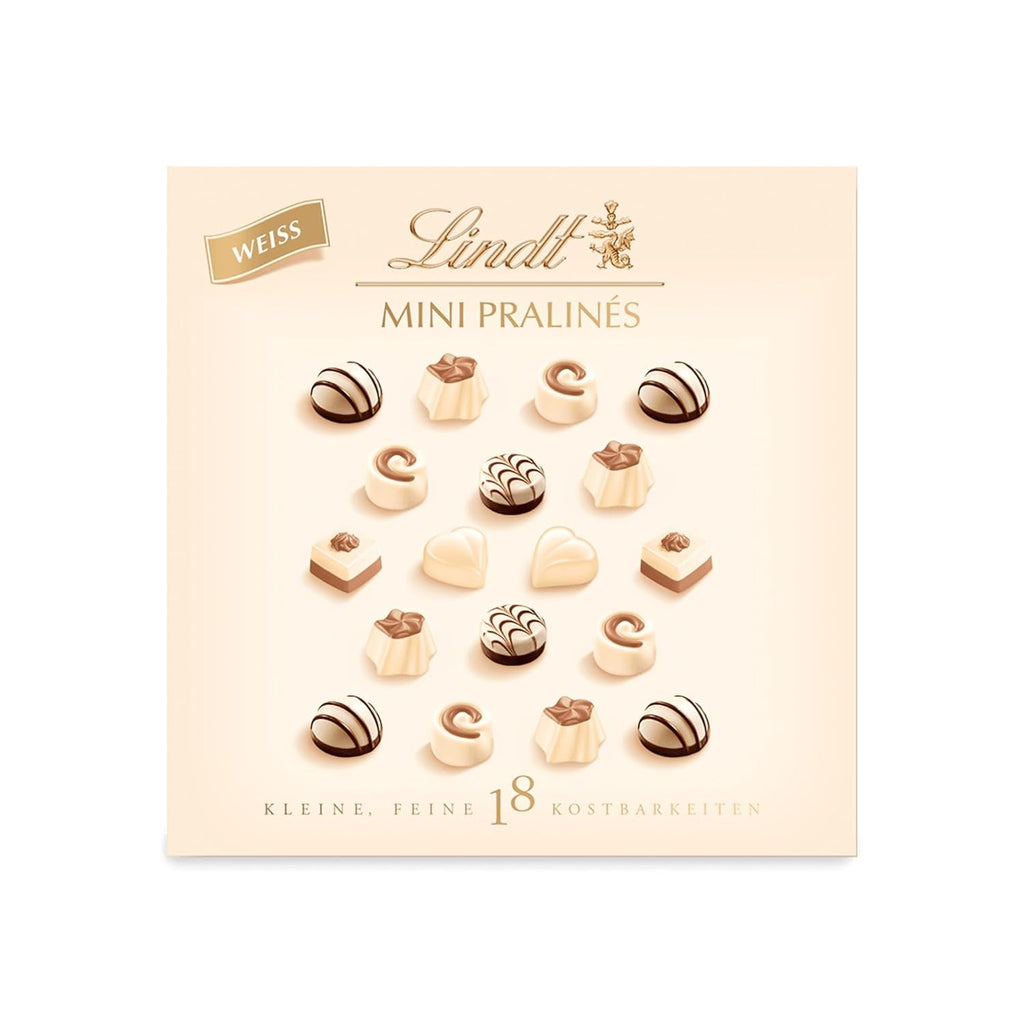 Ciocolată Lindt - Nougat Mini Pralinés, 165 grame, cutie cu 36 de praline Bomboane de Ciocolata Naty Shop 90 G Ciocolata alba