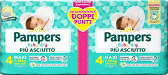 Couches Pampers Baby Dry Maxi Twin Pack, taille 4 (7-18 kg), 48 couches