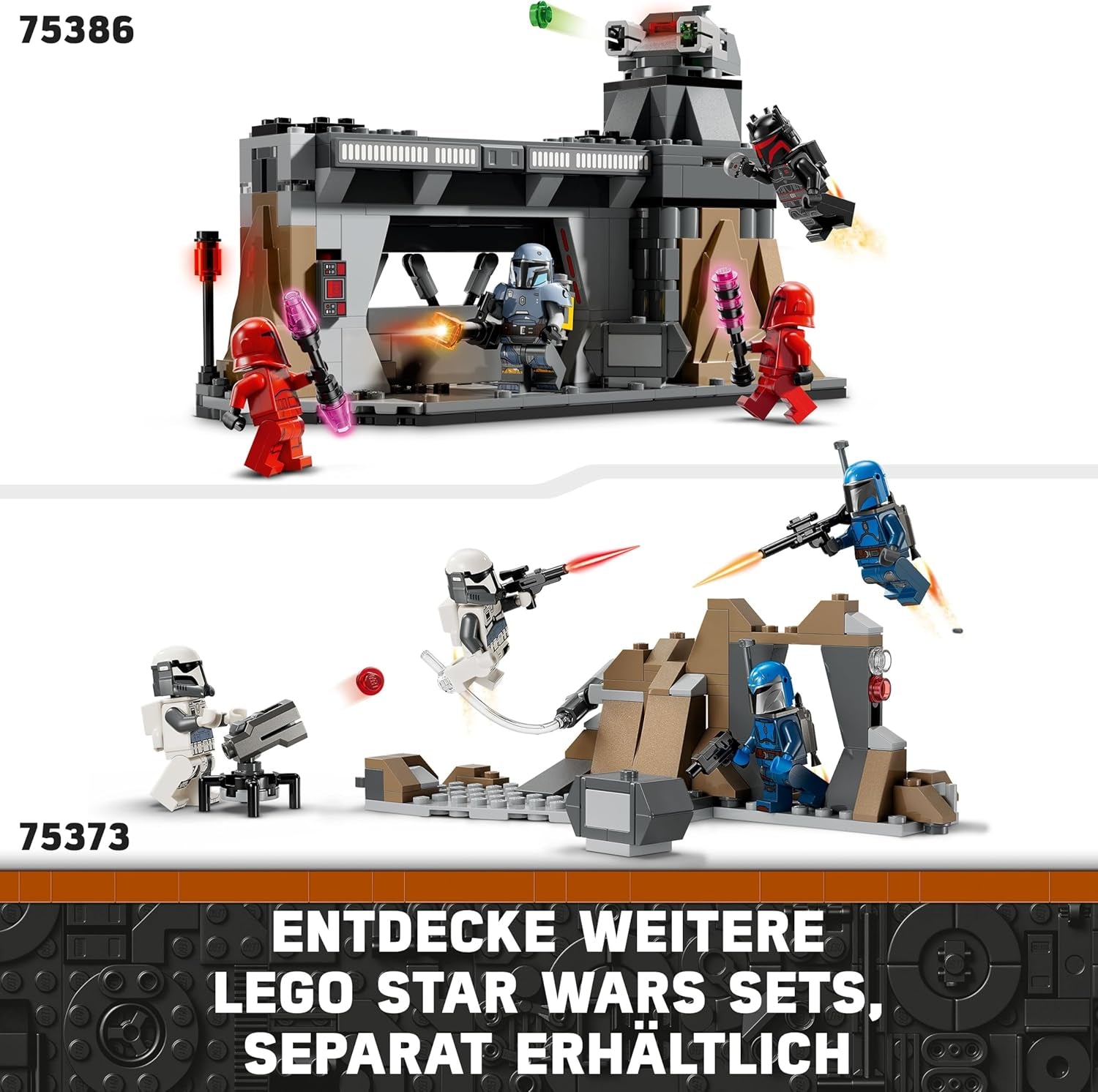 LEGO Star Wars: The Mandalorian Hinterhalt auf Mandalore Battle Pack, Abenteuer-Bauspielzeug für Kinder, Action-Spielset zum Sammeln, Geschenkidee für Jungen und Mädchen 75373