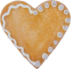 Boîte à biscuits Städter en forme de cœur, 7,5 x 2,5 cm de haut, acier inoxydable