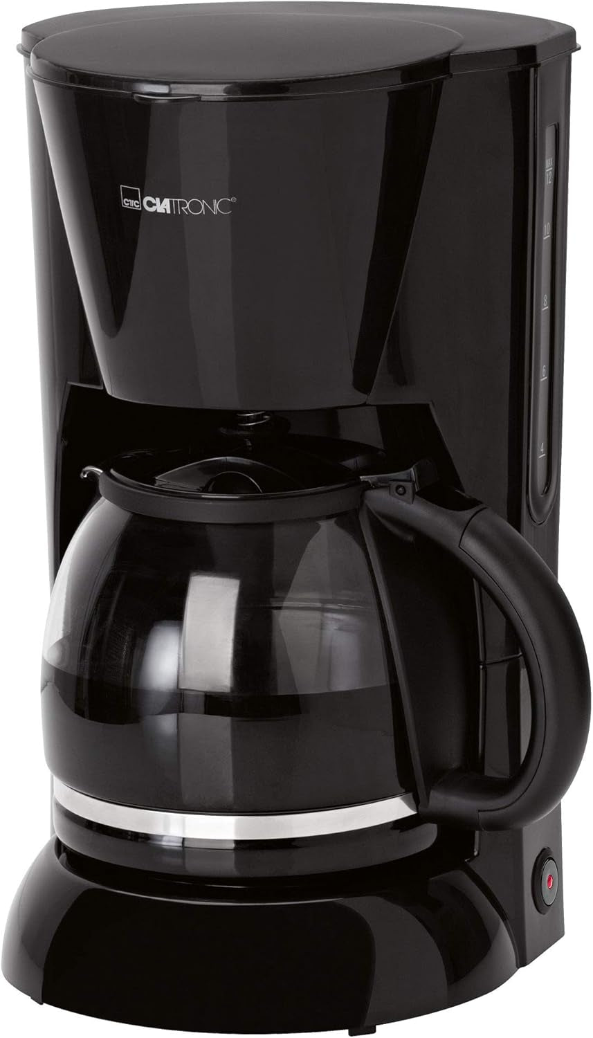 Machine à expresso Clatronic® | Machine à expresso automatique pour 12-14 tasses (environ 1,5 litre) | Machine à expresso avec filtre et système anti-goutte | 900W | Expresso KA 3473 Noir