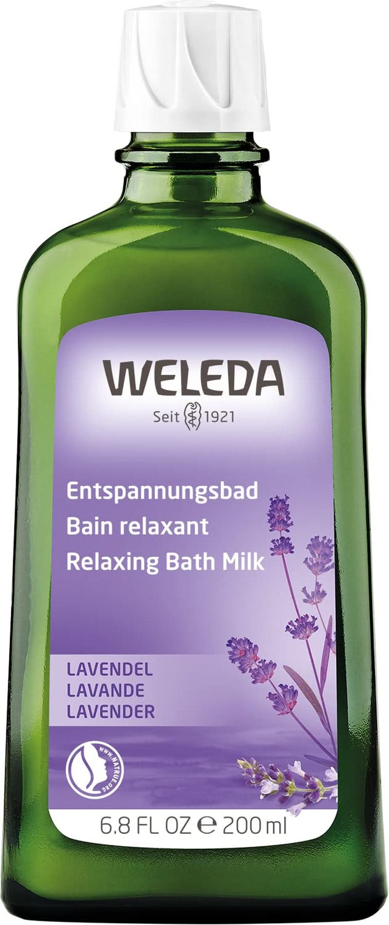 WELEDA BIO, bain santé aux cosmétiques naturels à l'huile de lavande véritable pour calmer les sens et pour un bon sommeil, 200 ml Douche et bain Naty Shop
