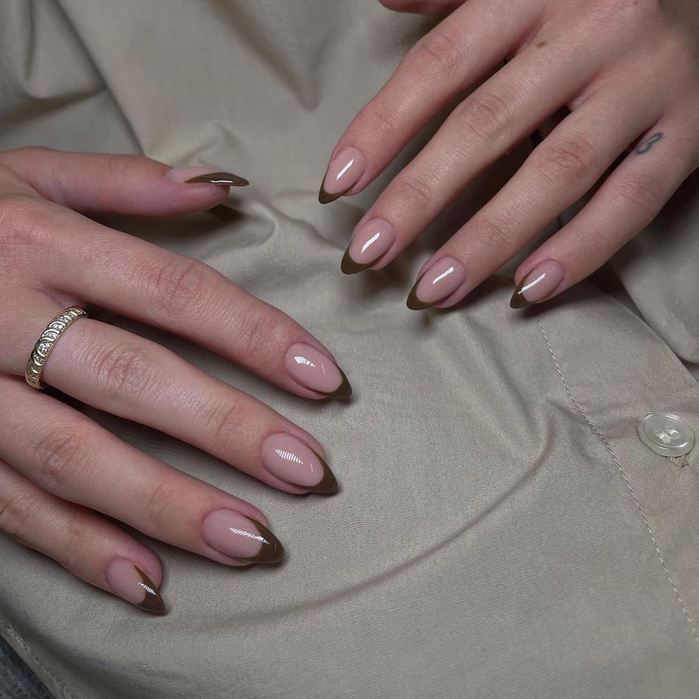Longs conseils français colle à paillettes d'or sur les ongles longs carrés paillettes pointe française faux ongles ensemble ongles artificiels carrés pour les femmes 24 pièces