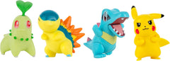 Pokémon PKW2578 - Battle Figure Multipack - pack de 4 avec Pikachu, Endive, Karnimani, Feurigel, figurines officielles détaillées, 5 cm chacune Figurines Naty Shop