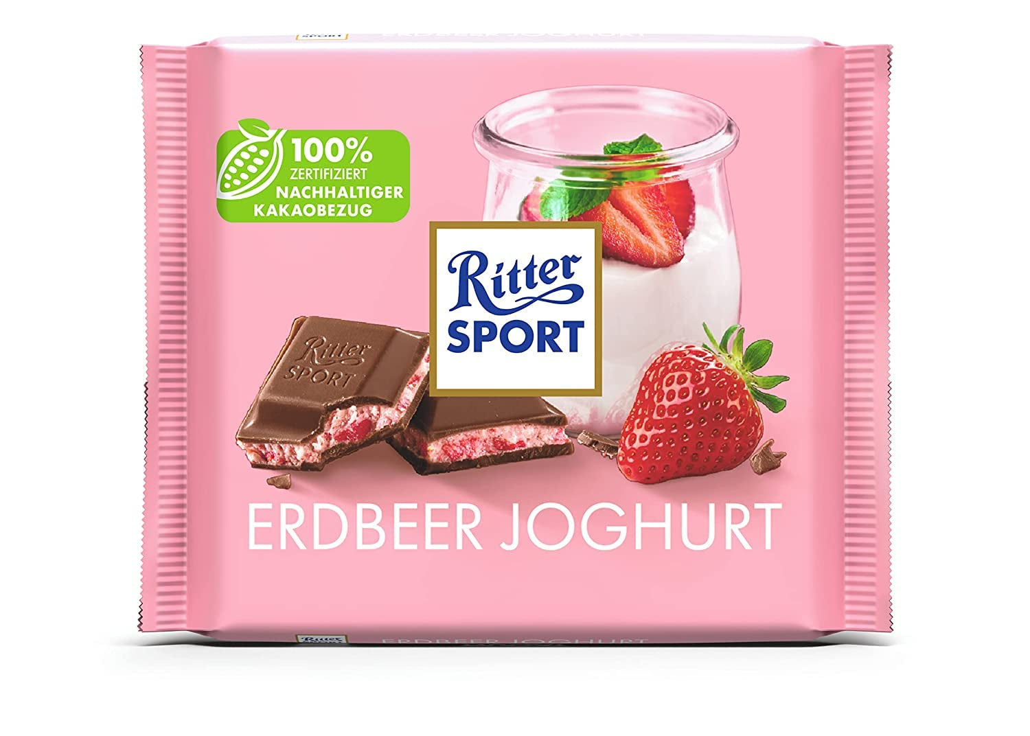 Ritter Sport 250g Chocolat au lait alpin, Le meilleur chocolat au lait entier au goût crémeux, Chocolat classique à partager entre amis, 11 barres x 250g