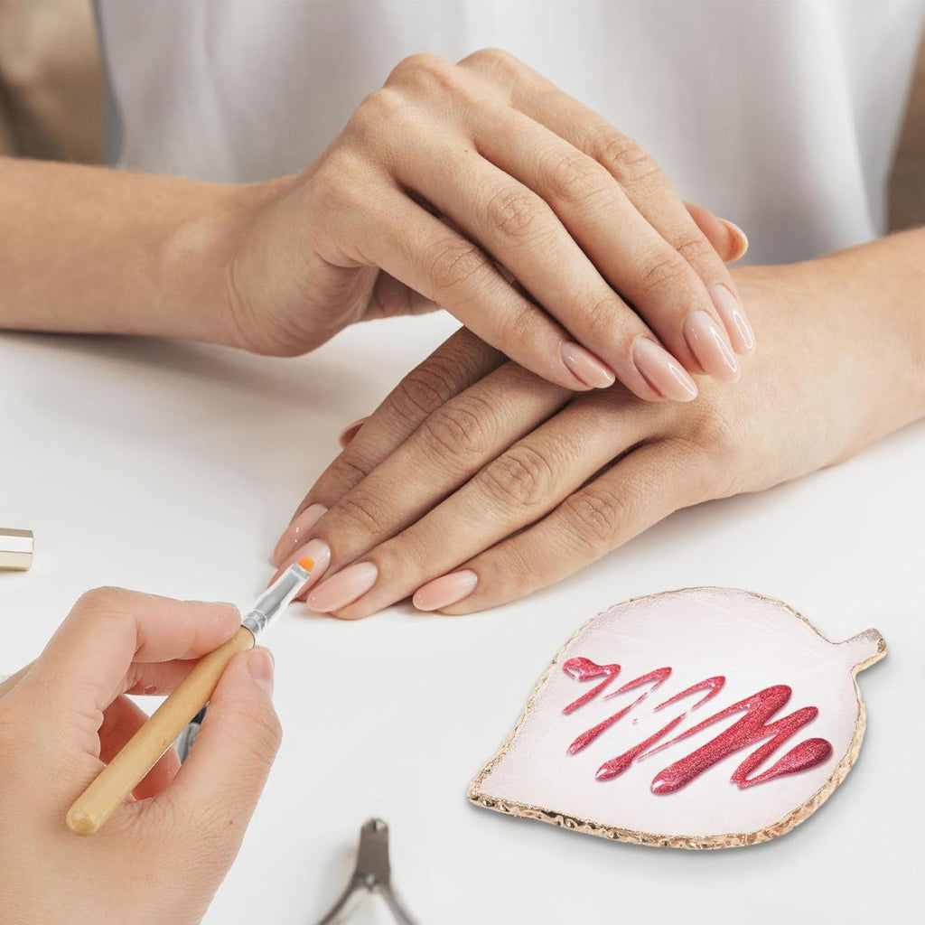 Harz Nail Art Palette Blatt Form Nail Art Werkzeuge Kit Nail Gel Polish Farben Mischen Palette Für DIY Nail Art Make-Up Nagel Dekoration Zubehör