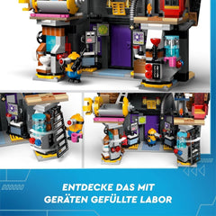 LEGO I - La villa familiale des 4 Grus et des Minions de Simply Incorrigible I - Ensemble de jeu du film Simply Incorrigible 4, jouet pour enfants, cadeau pour garçons et filles de 8 ans et plus 75583 Ensembles de construction Beuche den LEGO-Store