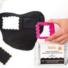 0255310 Lot de moules à biscuits rectangulaires, ondulés, 4 pièces 1,5-3,5-5,5-7,5 cm