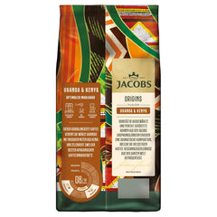 Café en grains Jacobs Origins Ouganda et Kenya, expresso corsé avec une note épicée, force 8/10, grains de café entiers, 1 kg