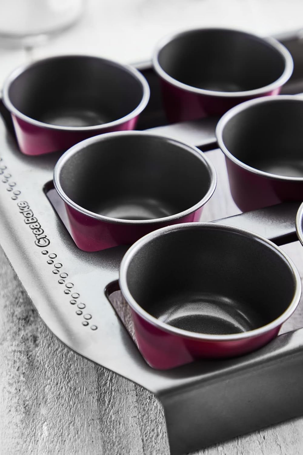 Tefal Creabake J3040104 Kuchenform, 9 Mulden, Antihaftbeschichtung, Austauschbar, Perfektes Backen, Kreative Und Leckere Rezepte, Nicht Compaible Mit Cake Factory, Creabake Moules et plaques à pâtisserie Naty Shop