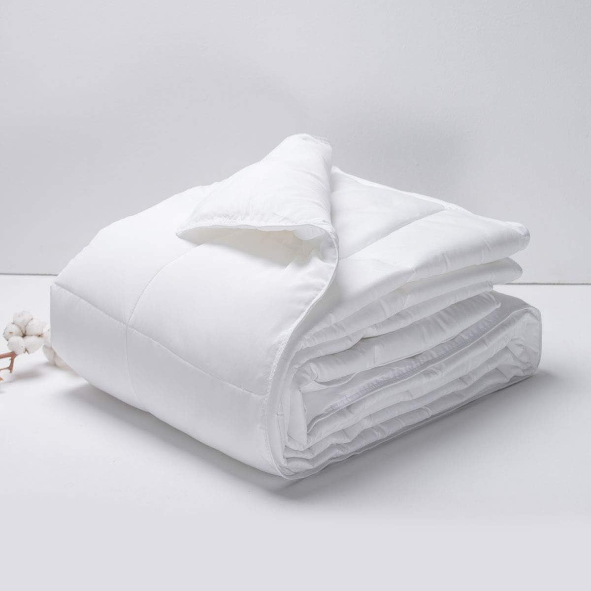 Sancarlos LIS garnissage nordique, microfibre 100% microfibre, blanc, CAMA DE 90, 150X220 Cm Couettes et couettes Naty Shop