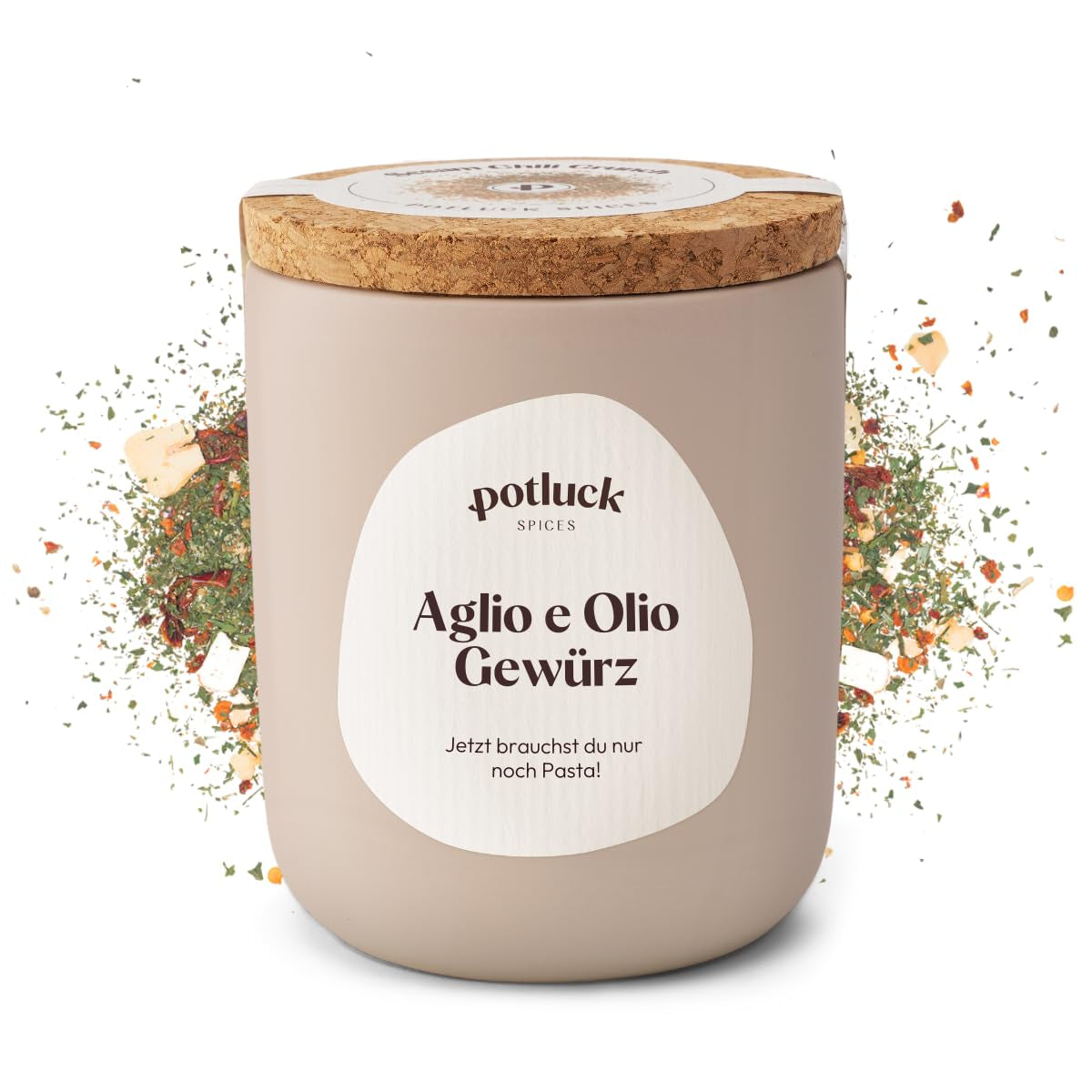 Repas-partage | Pâtes et pizza Kräuter | Gewürzzubereitung im Keramiktopf | 40g | Végétalien, sans gluten et avec des ingrédients naturels