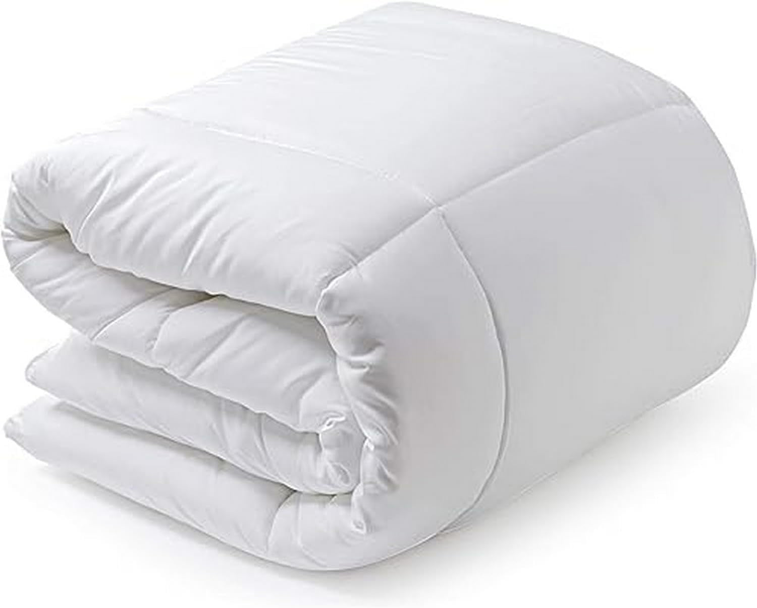 Couette en fibre, 250 G, microfibre, douce, soyeuse, pour lits de 100, 105 et 110 cm, blanc, 180 X 220 cm Couettes et couettes Naty Shop 100X120