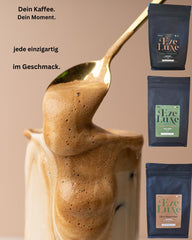 Café Espresso Noire Elégance 1kg - 50% Arabica et 50% Robusta/Brésil et Inde - torréfaction moyenne, fort et crémeux, chocolat noir - intensité 8 - machine à expresso offerte