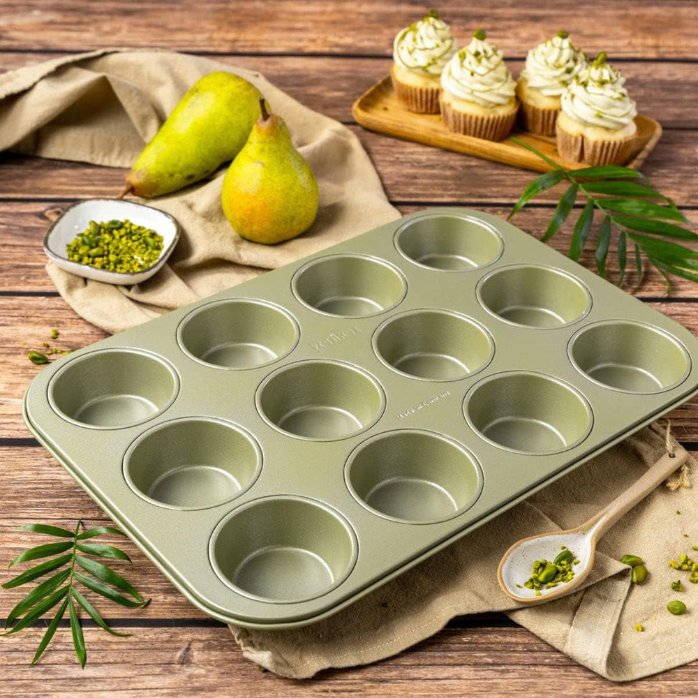 Zenker Muffinform Für 12 Stück – Ressourcenschonende Und Klimaneutrale Backform Für Muffins Und Cupcakes – 12Er Muffinblech Mit Veganer Antihaftbeschichtung Moules et plaques pour la pâtisserie Naty Shop