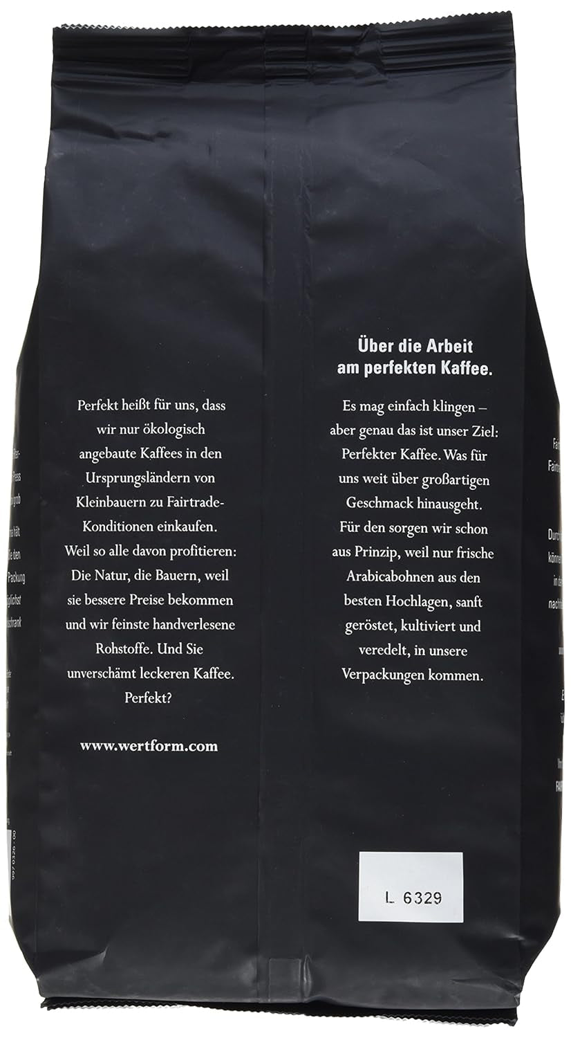 Crème de café torréfié Arabica biologique FT Naturland, 1kg en grains entiers Café Naty Shop