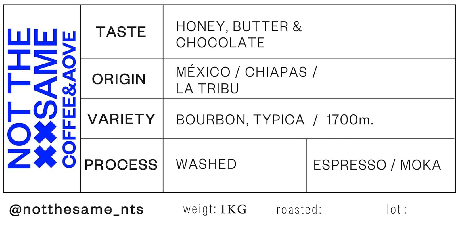 Café de spécialité Mexique, 1 kg, grains de café de spécialité, fraîchement torréfiés pour expresso et italien - Fabricant - La Tribu - Chiapas