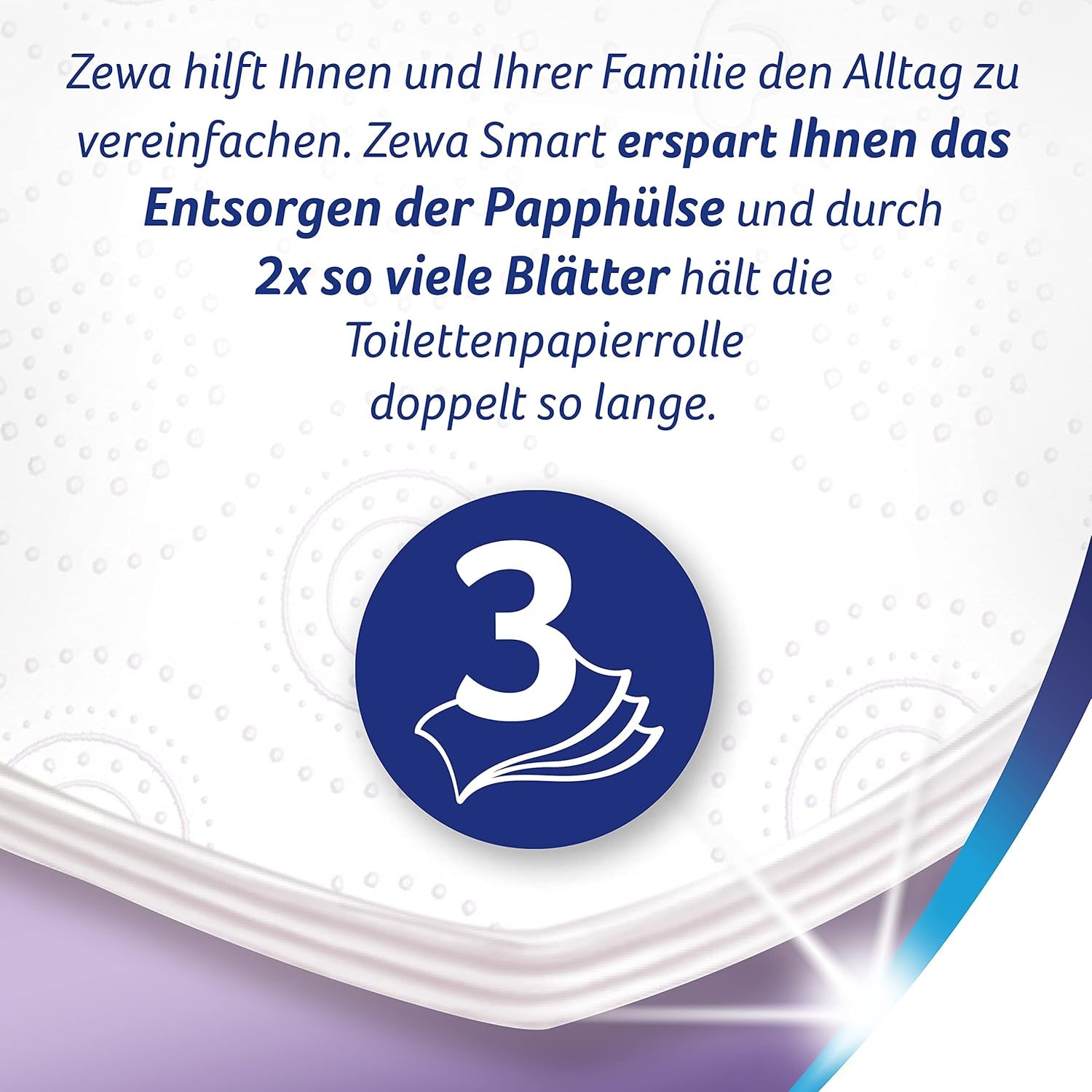 Papier toilette Zewa Smart sans manches, paquet en vrac de 36 rouleaux (9 X 4 X 300 feuilles)