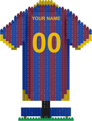FOCO Offizielles Lizenzprodukt FC Barcelona Personalisiert BRXLZ Schreibtisch Hemd 3D Bricks Building Konstruktionsspielzeug