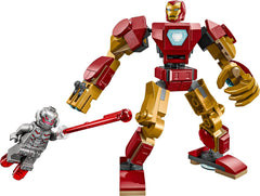LEGO Marvel Iron Man Mech contre. Ultron - Jouet de super-héros avec 2 figurines - Figurine avec bras, jambes et doigts mobiles - Cadeau pour garçons et filles à partir de 6 ans 76307 Besuche den LEGO-Store Building Sets