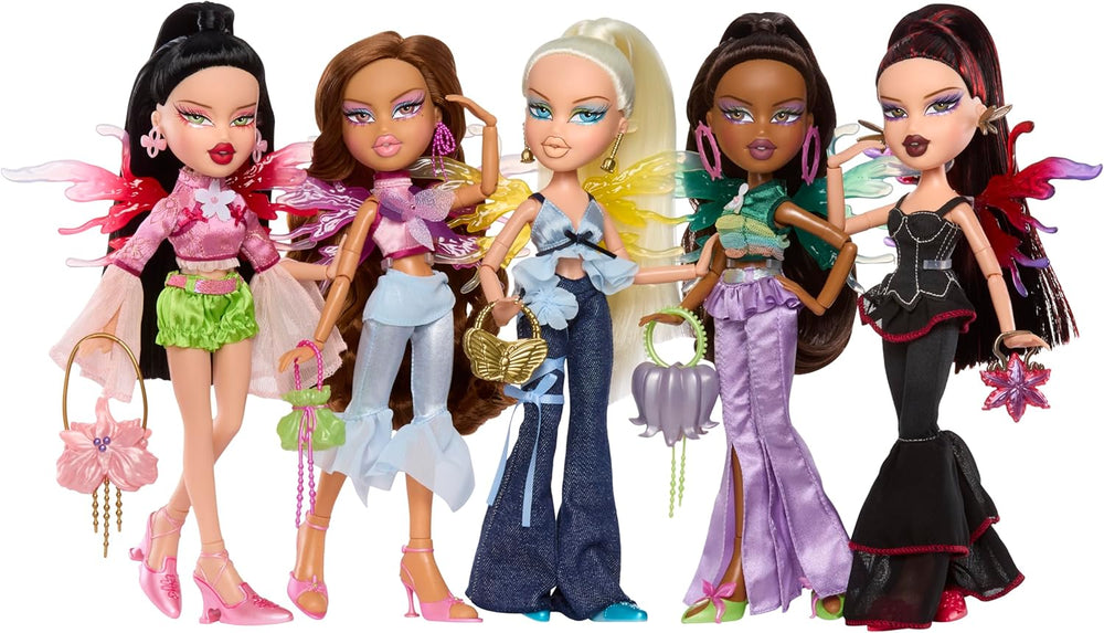 Bratz Fashion Pixiez Sasha Doll - Fantastique poupée de collection avec de la vraie mode et des accessoires, des ailes qui se transforment en bague