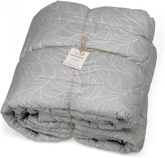 Couette Foppapedretti Nacht&Natura pour lit double 2P; vague perlée, housse 100% coton, Made in Italy Couettes et quilts Naty Shop