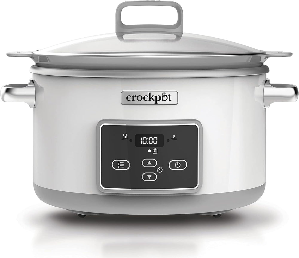 Mijoteuse numérique Crock-Pot Saute avec Duraceramic 5 litres, CSC026X Mijoteuse Naty Shop Blanc 5 litres