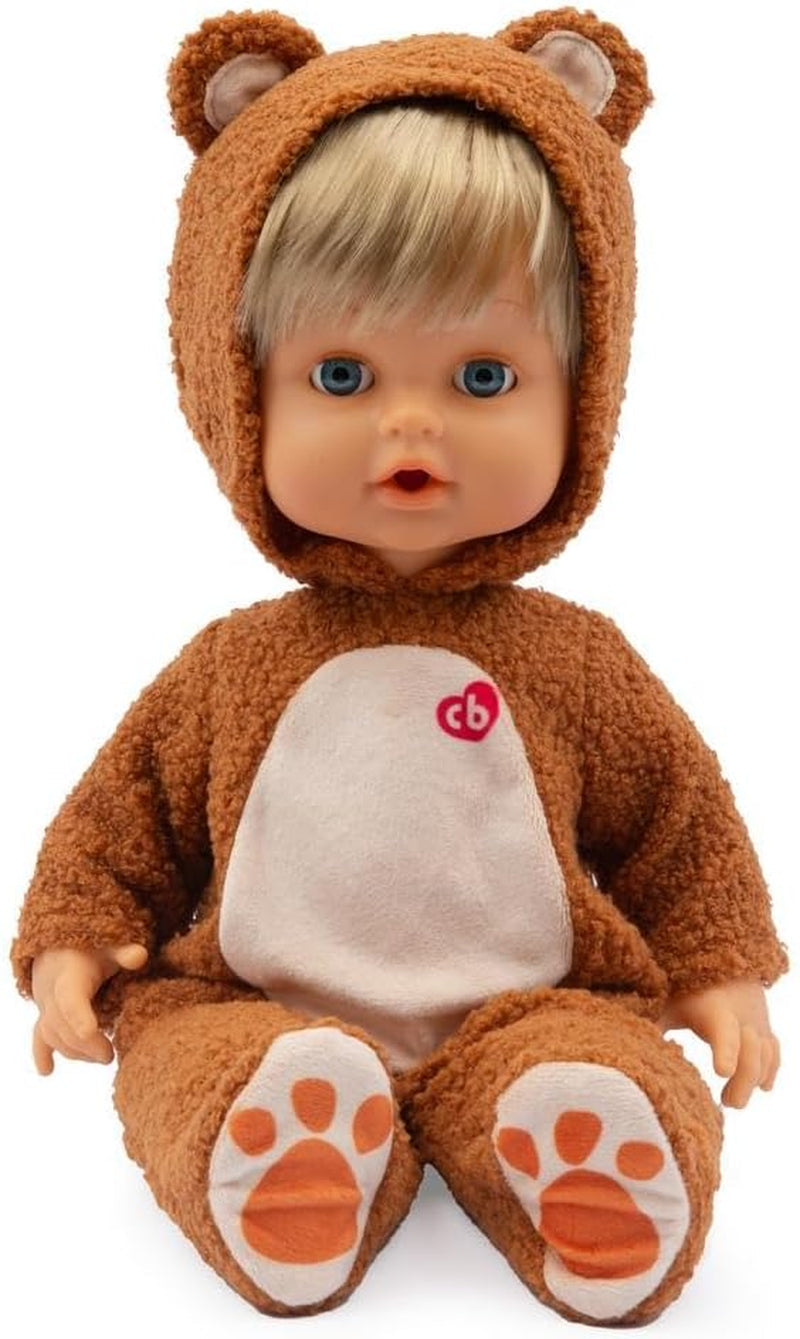 Teddy Bear – Puppe 42 cm hoch, interaktiv, trägt Strampler und weint wirklich, inklusive Schnuller, für Kinder ab 2 Jahren