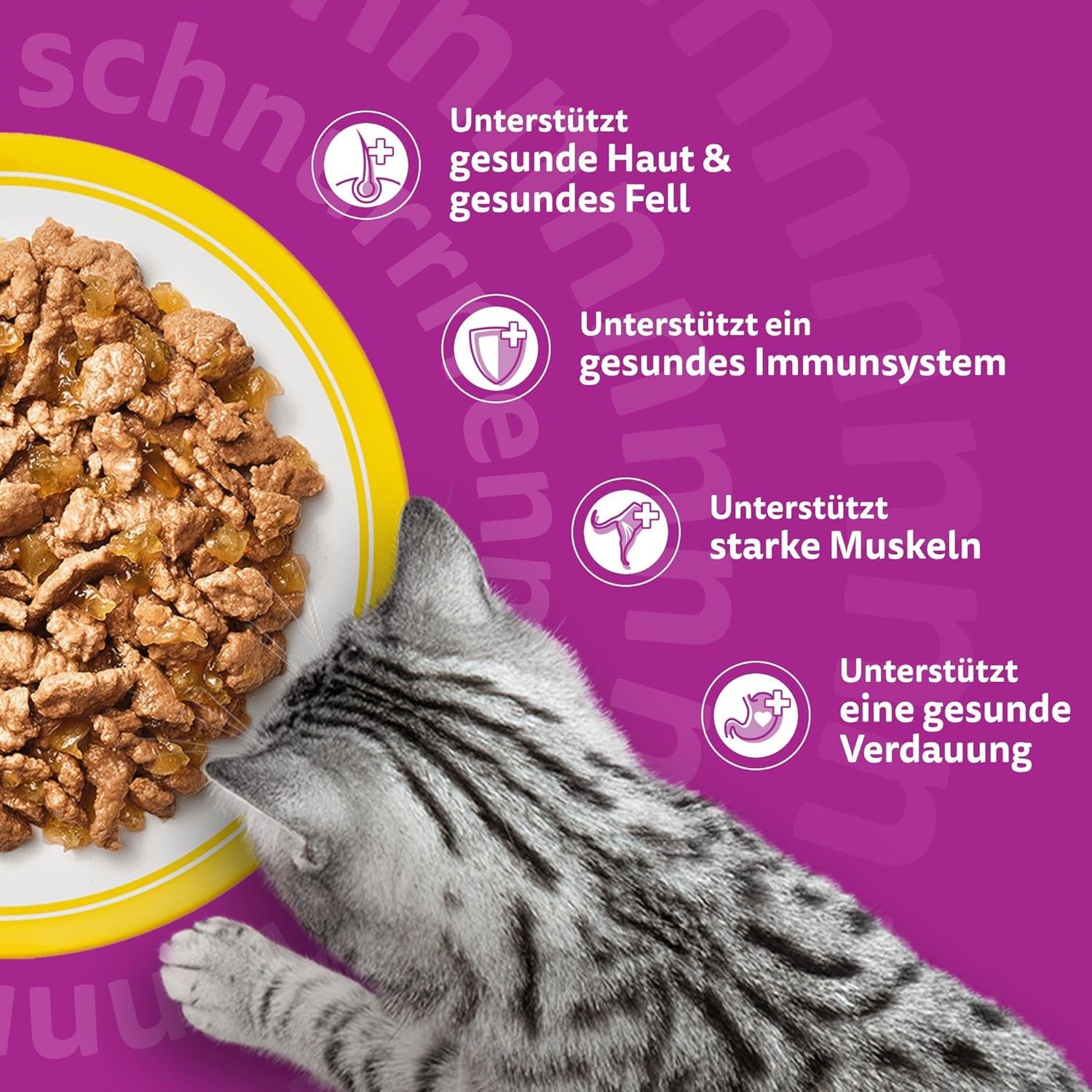 WHISKAS Nourriture humide pour chat en gelée 120 x 85g Sélection de volailles