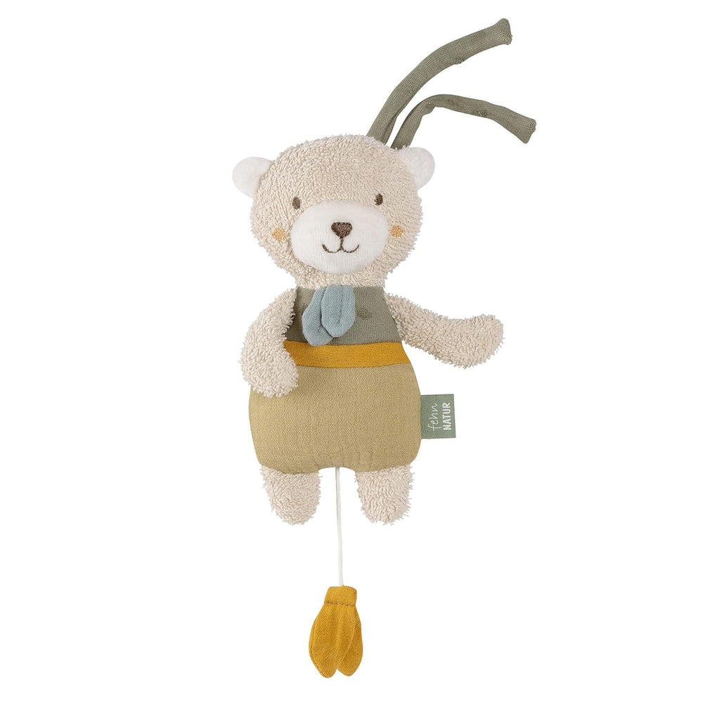 Fehn boîte à musique bébé somnifère mouton - peluche avec accessoire - chanson somnifère "Brahms berceuse" - jouet pour enfants pour le voyage et la maison - jouets musicaux pour bébés et enfants Bebe Naty Shop Toys La nature de l'ours